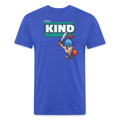 Kind-Warrior Character Comfort Adult Tee - heather royal