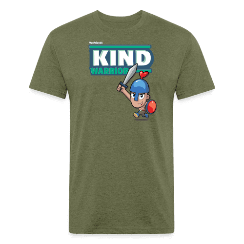 Kind-Warrior Character Comfort Adult Tee - heather military green