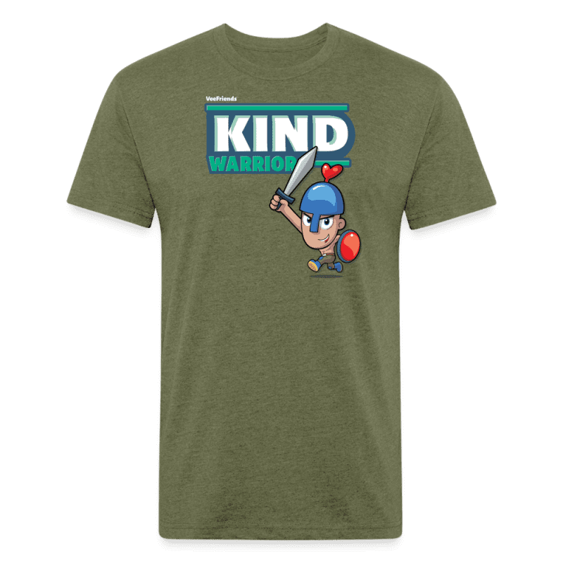 Kind-Warrior Character Comfort Adult Tee - heather military green