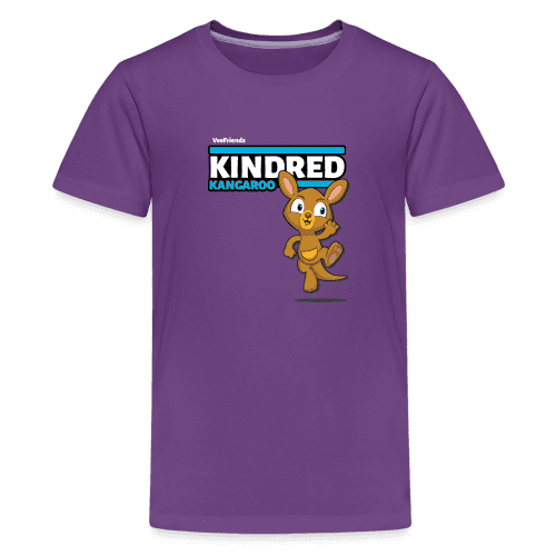 Kindred Kangaroo Character Comfort Kids Tee - purple