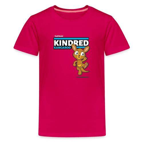 Kindred Kangaroo Character Comfort Kids Tee - dark pink