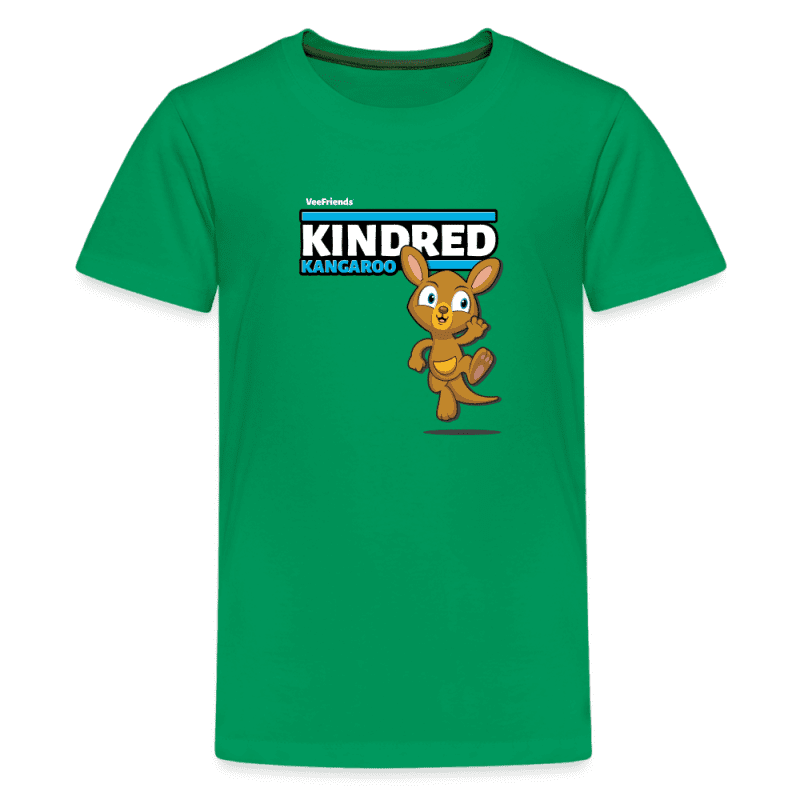 Kindred Kangaroo Character Comfort Kids Tee - kelly green