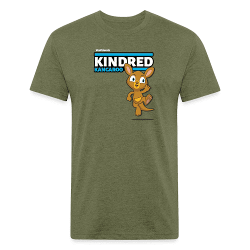 Kindred Kangaroo Character Comfort Adult Tee - heather military green