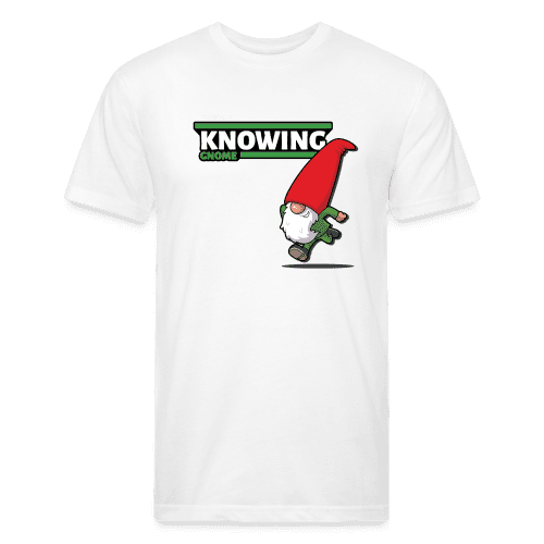 Knowing Gnome Character Comfort Adult Tee - white