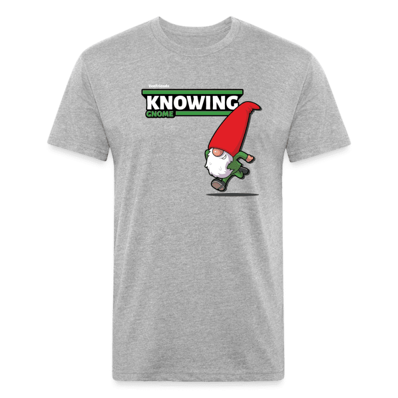 Knowing Gnome Character Comfort Adult Tee - heather gray