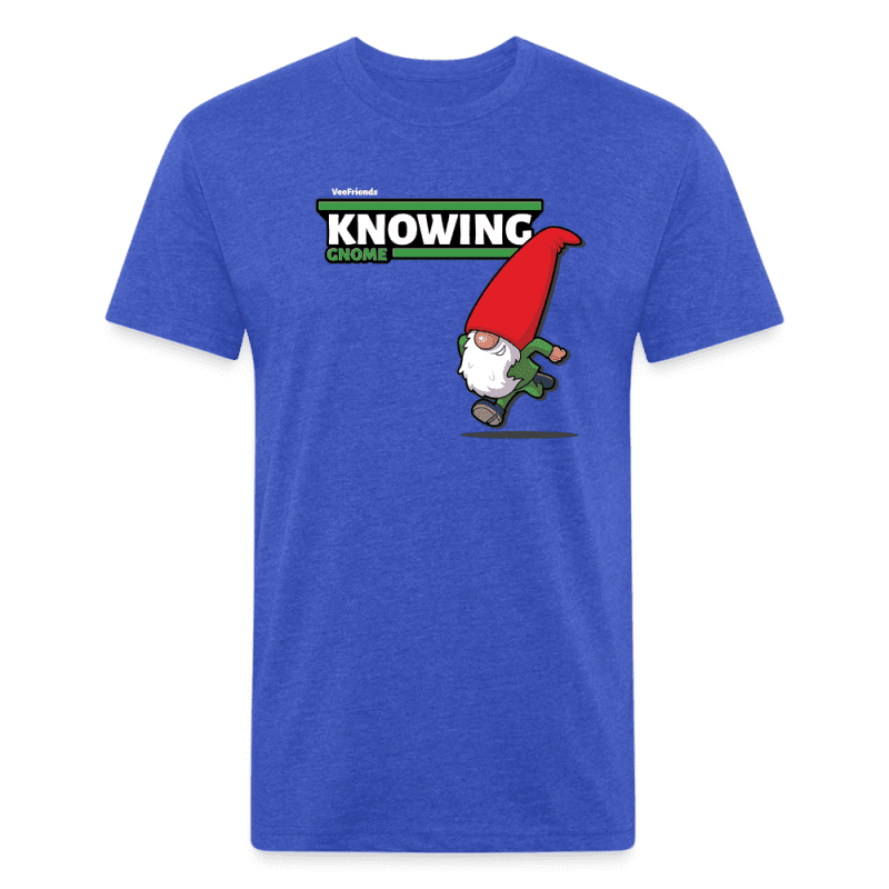 Knowing Gnome Character Comfort Adult Tee - heather royal