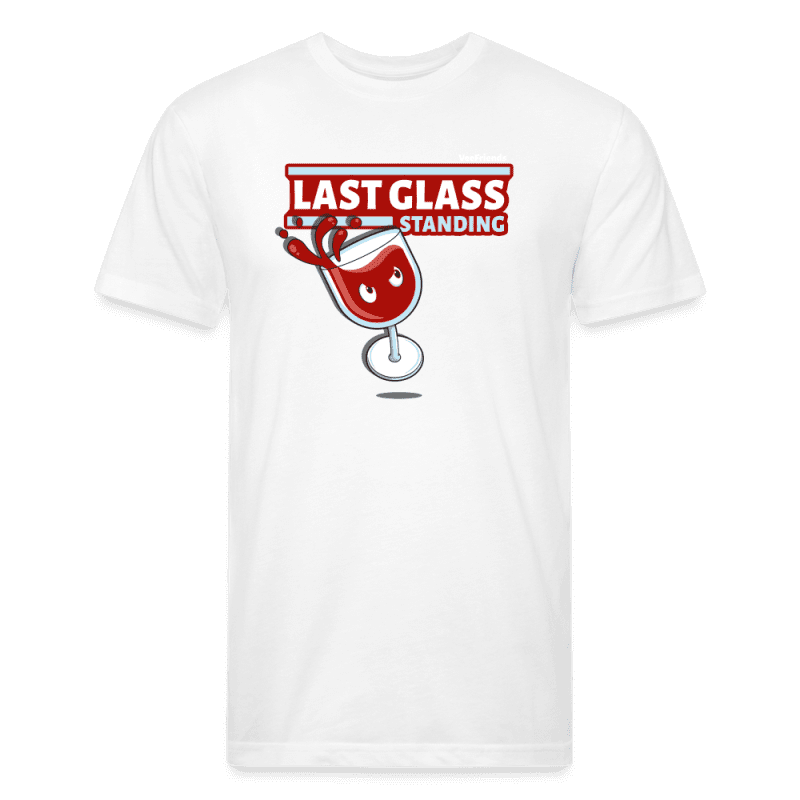 Last Glass Standing Character Comfort Adult Tee - white