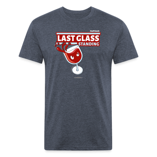 Last Glass Standing Character Comfort Adult Tee - heather navy