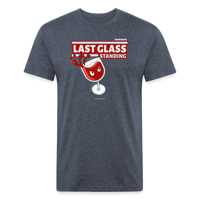 Last Glass Standing Character Comfort Adult Tee - heather navy