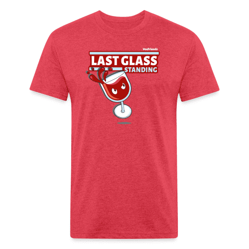 Last Glass Standing Character Comfort Adult Tee - heather red