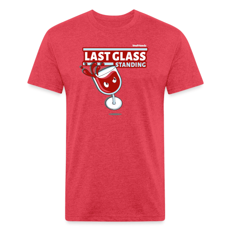 Last Glass Standing Character Comfort Adult Tee - heather red