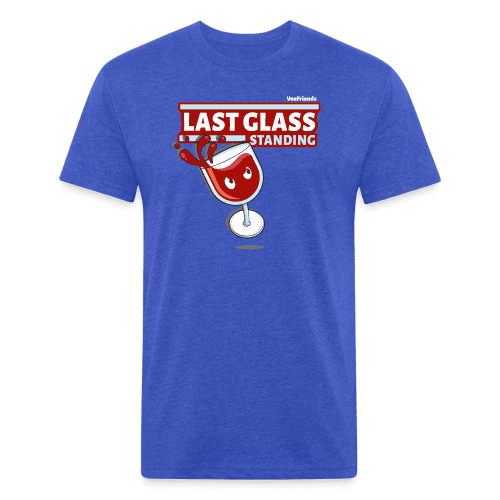 Last Glass Standing Character Comfort Adult Tee - heather royal