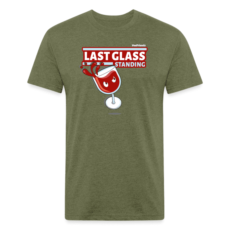 Last Glass Standing Character Comfort Adult Tee - heather military green