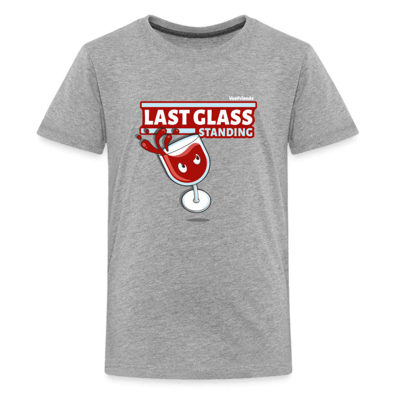 Last Glass Standing Character Comfort Kids Tee - heather gray