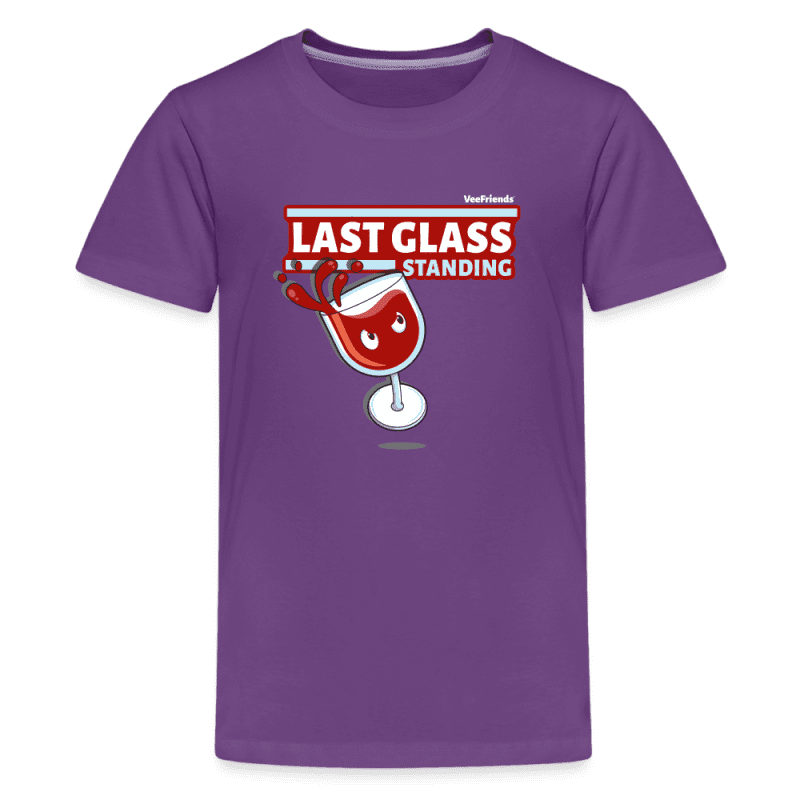 Last Glass Standing Character Comfort Kids Tee - purple