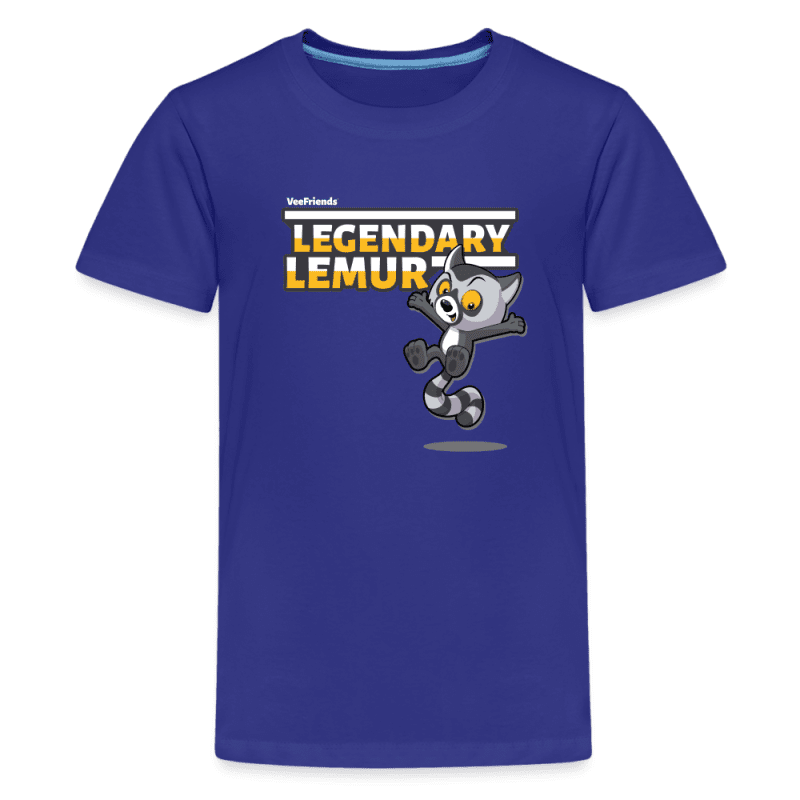 Legendary Lemur Character Comfort Kids Tee - royal blue