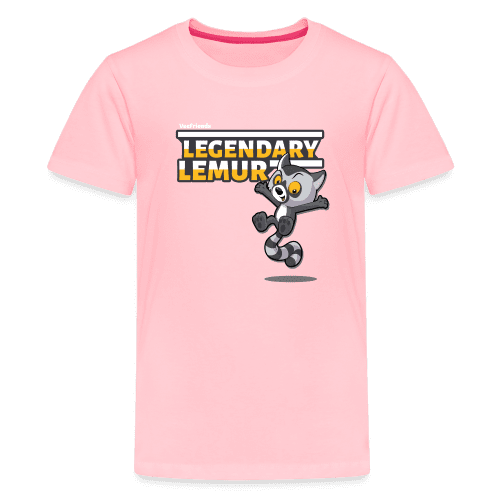 Legendary Lemur Character Comfort Kids Tee - pink