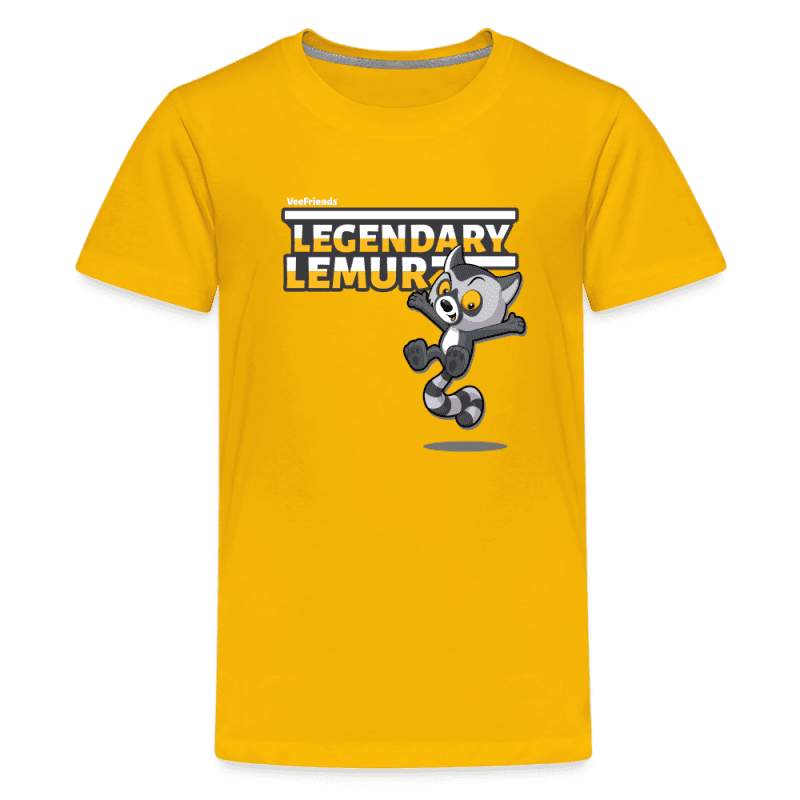 Legendary Lemur Character Comfort Kids Tee - sun yellow