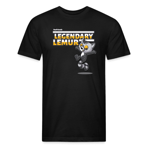 Legendary Lemur Character Comfort Adult Tee - black