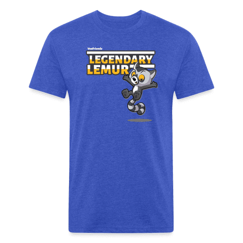 Legendary Lemur Character Comfort Adult Tee - heather royal