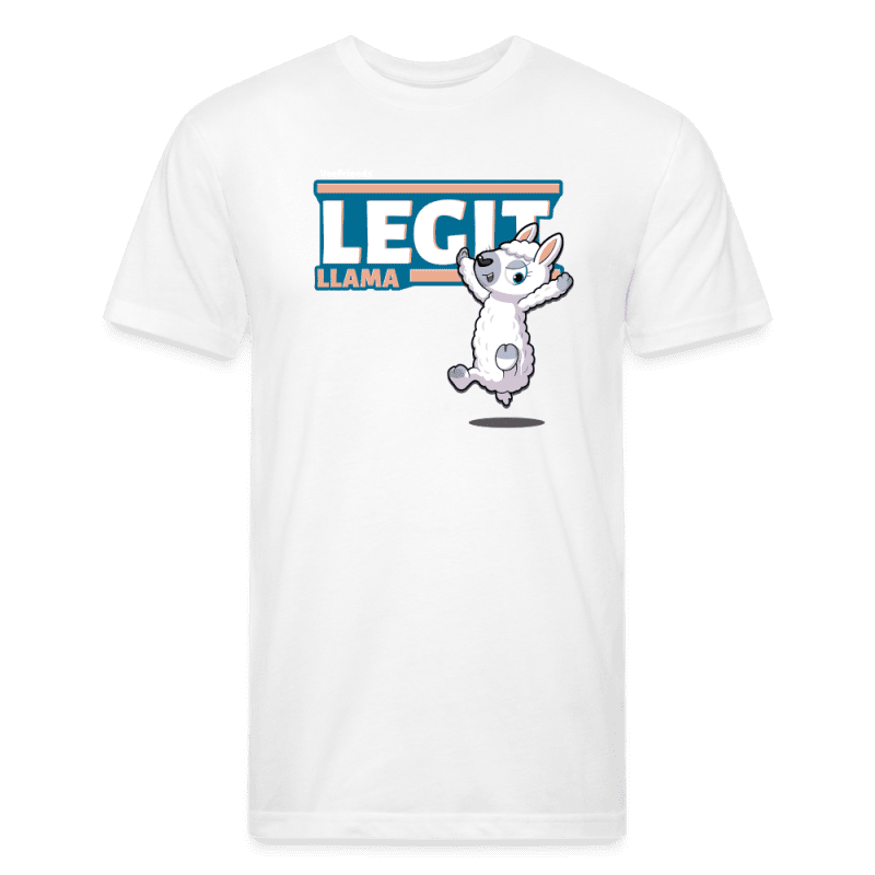 Legit Llama Character Comfort Adult Tee - white