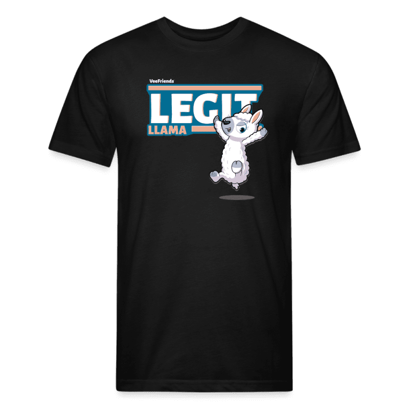 Legit Llama Character Comfort Adult Tee - black