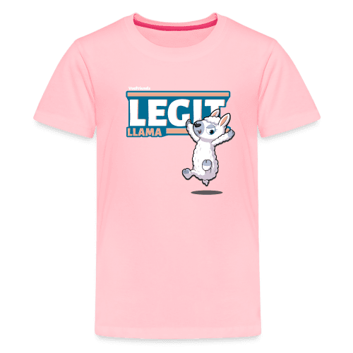 Legit Llama Character Comfort Kids Tee - pink