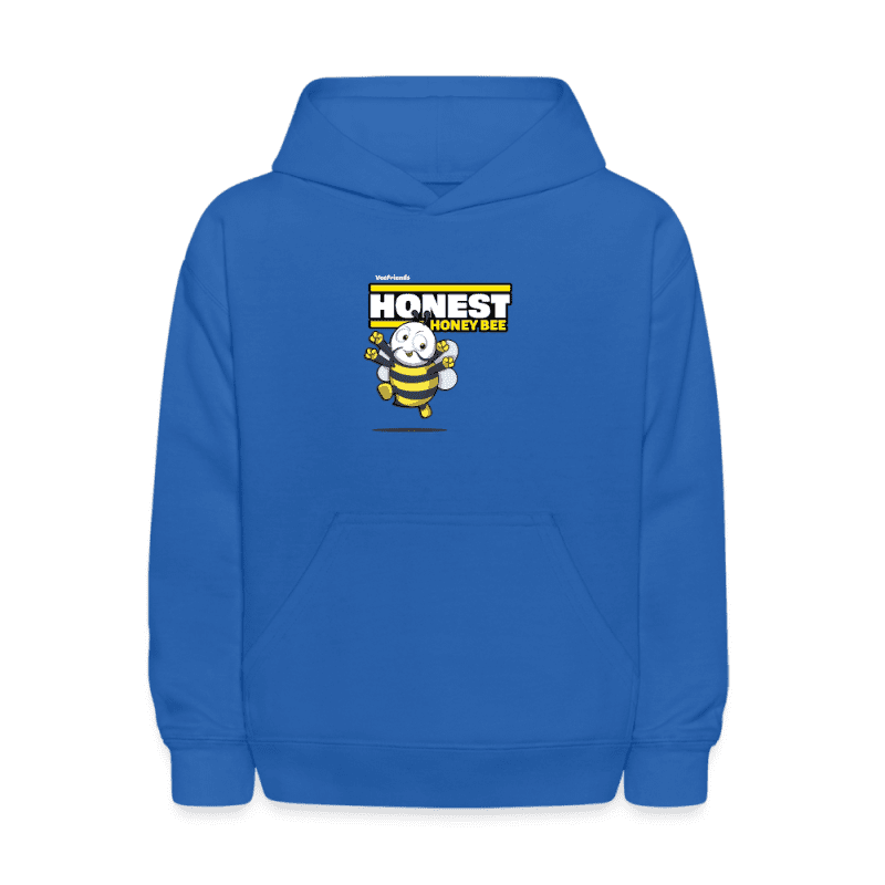 Honest Honey Bee Character Comfort Kids Hoodie - royal blue