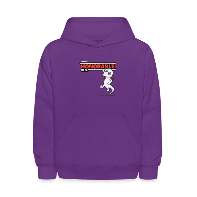 Honorable Olm Character Comfort Kids Hoodie - purple