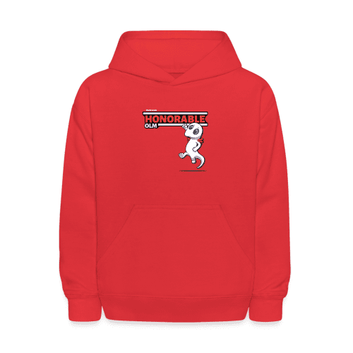 Honorable Olm Character Comfort Kids Hoodie - red