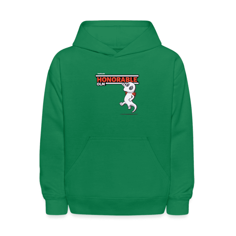 Honorable Olm Character Comfort Kids Hoodie - kelly green