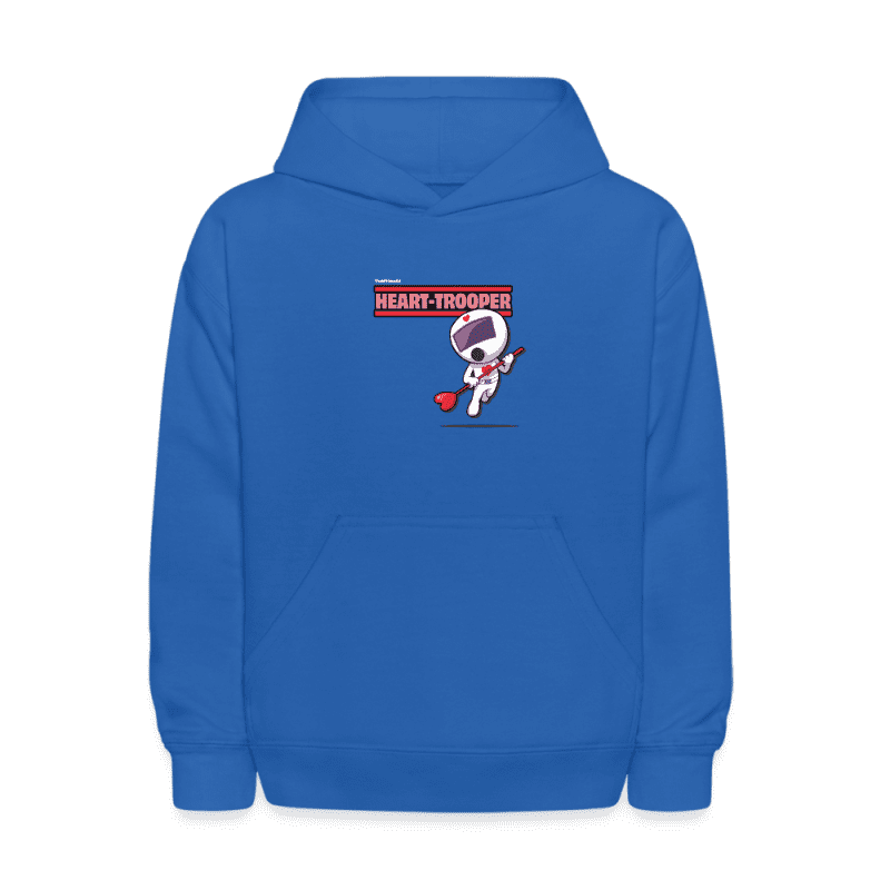 Heart-Trooper Character Comfort Kids Hoodie - royal blue