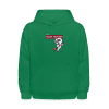 Heart-Trooper Character Comfort Kids Hoodie - kelly green