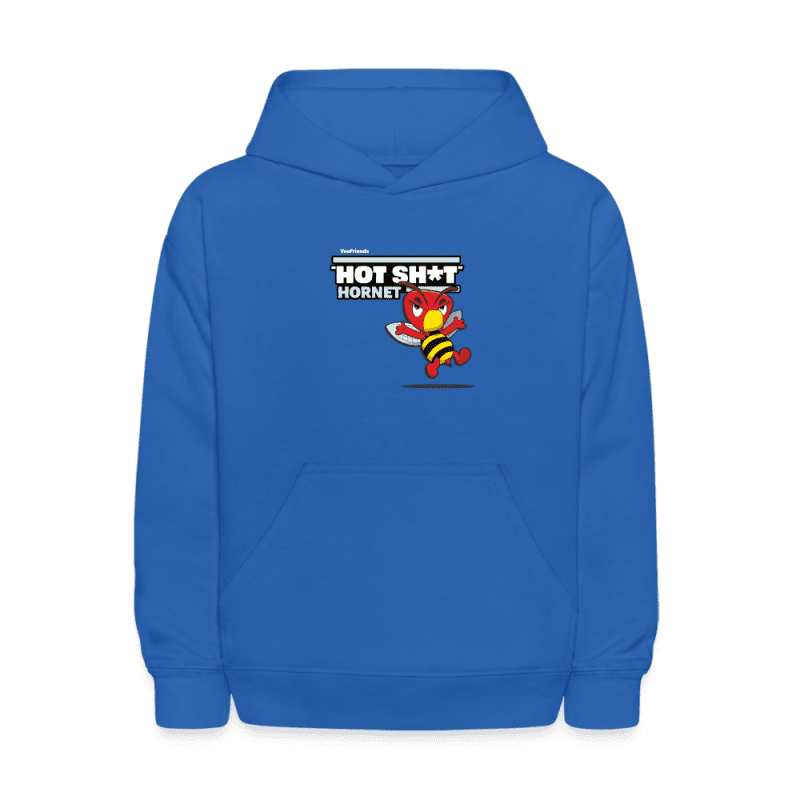 "Hot Sh*t" Hornet Character Comfort Kids Hoodie - royal blue