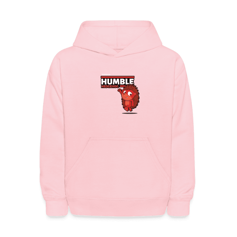 Humble Hedgehog Character Comfort Kids Hoodie - pink