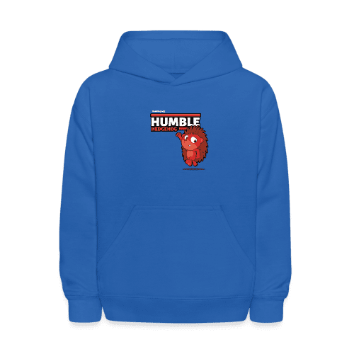 Humble Hedgehog Character Comfort Kids Hoodie - royal blue