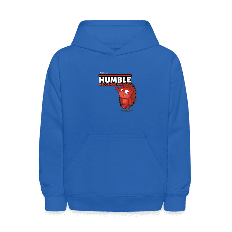 Humble Hedgehog Character Comfort Kids Hoodie - royal blue