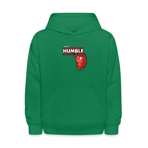 Humble Hedgehog Character Comfort Kids Hoodie - kelly green