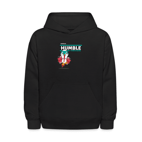 Humble Hummingbird Character Comfort Kids Hoodie - black