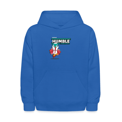 Humble Hummingbird Character Comfort Kids Hoodie - royal blue