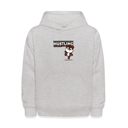 Hustling Hamster Character Comfort Kids Hoodie - heather gray