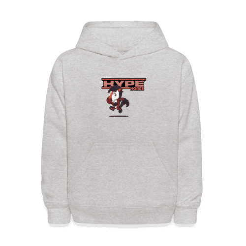 Hype Horse Character Comfort Kids Hoodie - heather gray