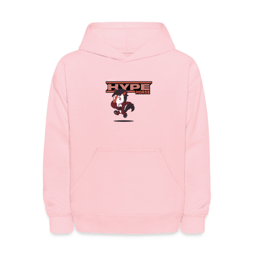 Hype Horse Character Comfort Kids Hoodie - pink