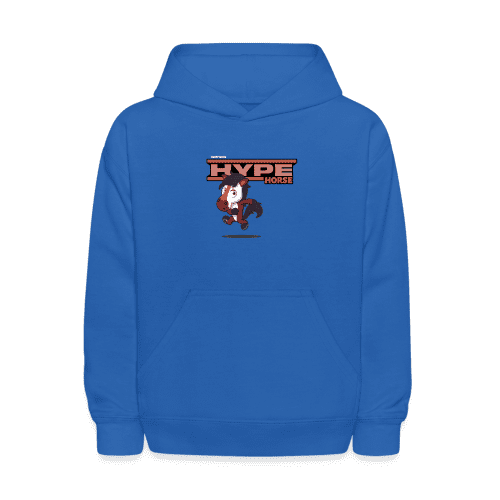 Hype Horse Character Comfort Kids Hoodie - royal blue