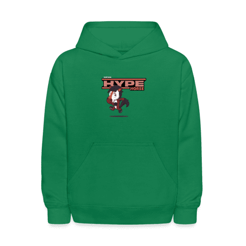 Hype Horse Character Comfort Kids Hoodie - kelly green