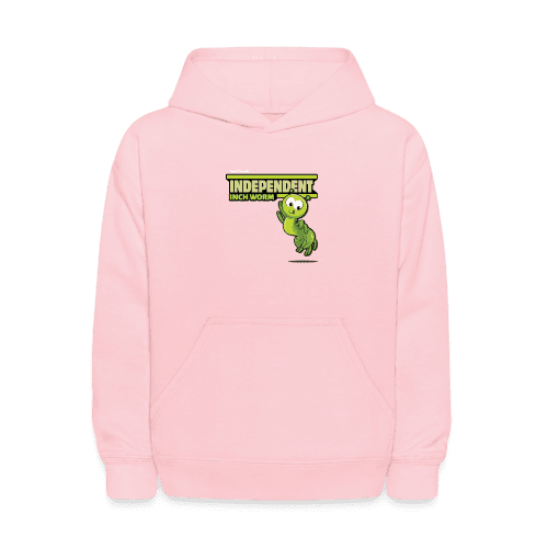 Independent Inch Worm Character Comfort Kids Hoodie - pink