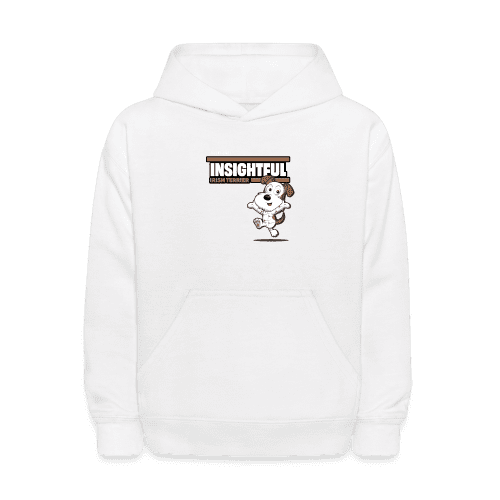 Insightful Irish Terrier Character Comfort Kids Hoodie - white