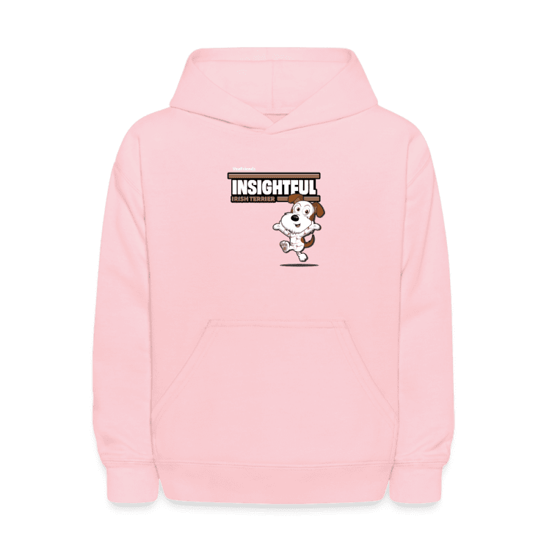 Insightful Irish Terrier Character Comfort Kids Hoodie - pink