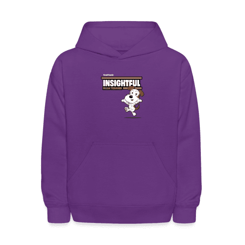 Insightful Irish Terrier Character Comfort Kids Hoodie - purple