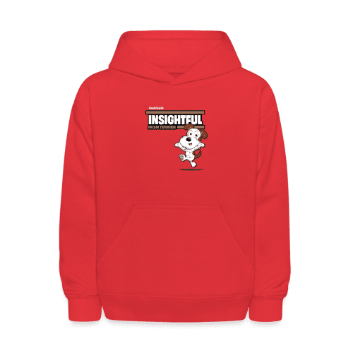 Insightful Irish Terrier Character Comfort Kids Hoodie - red